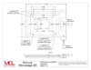 drawing of micropositioning stage with manual micrometers for Olympus BX upright microscope