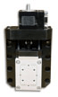 combination single axis nanopositioner with single axis micropositioner